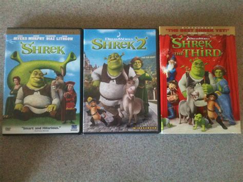 Shrek Shrek 2 And Shrek The Third Lot Dvd Widescreen Mike Myers