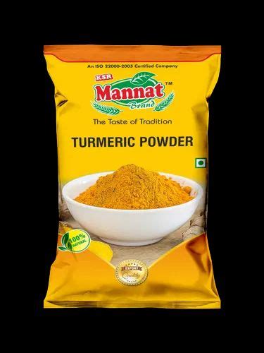 Polished Salem KSR Mannat Brand Turmeric Powder Packaging Type