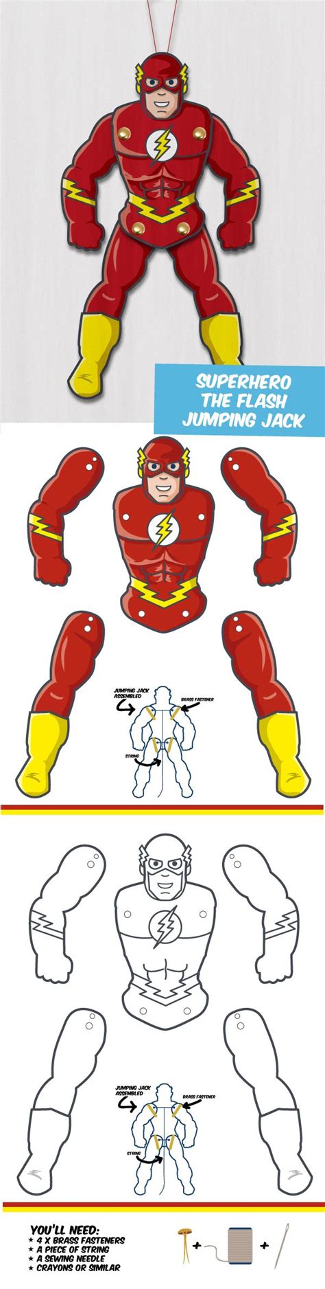 Customize your hero costume, gadgets and. The Flash goes Jumping Jack | Hampelmann, Avengers ...