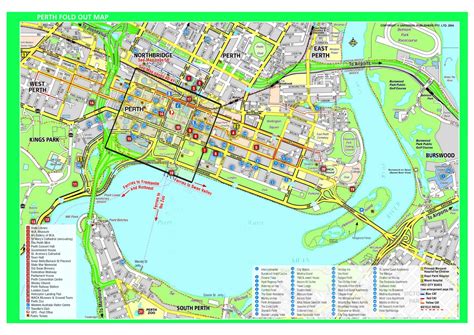 The Sheds Guide To Perth Map Of The Perth Cbd