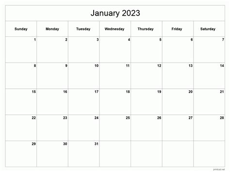 2023 Full Calendar Printable Mobila Bucatarie 2023