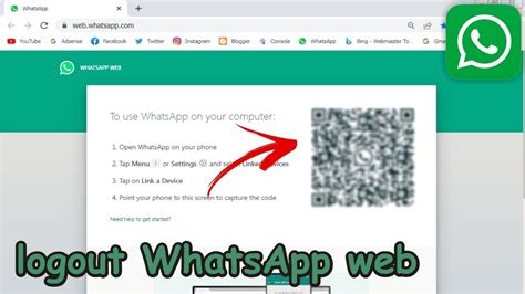 Cara Logout Whatsapp Web Di Laptop Atau Di Komputer Pc Youtube