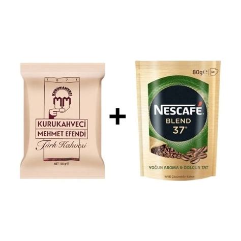 kurukahveci mehmet efendi türk kahvesi 100gr nescafe blend fiyatı