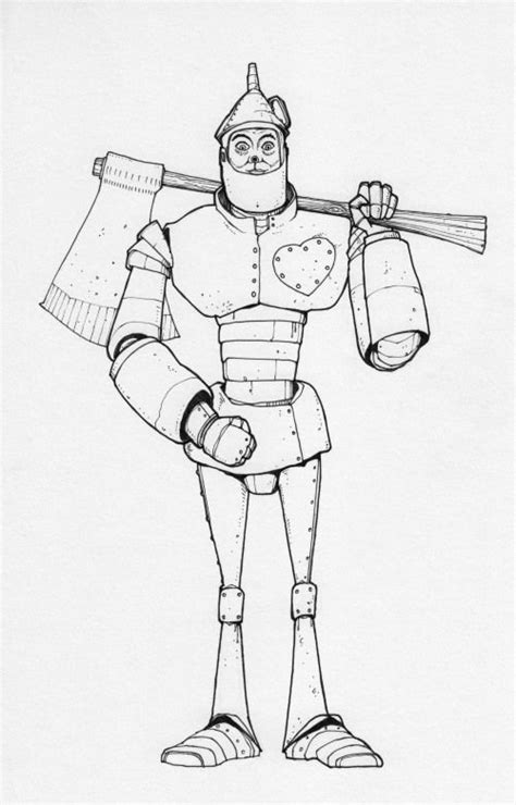 This Northern Boy Wizard Of Oz Characters Tin Man Man Illustration