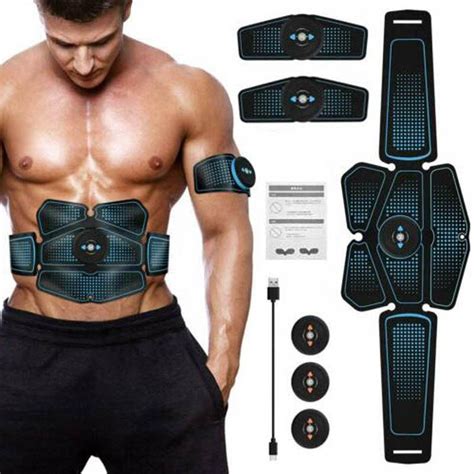 Electric Muscle Stimulator Trainer Ems Abs Fitness Gym Equipment Training Gear Muscles