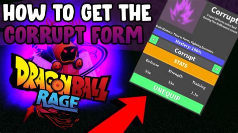How To Get Corrupt Form In Dragon Ball Rage Halloween Update Youtube