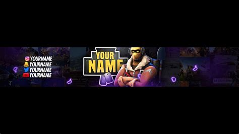 Top 5 Fortnite Banner Template Ae Templates Youtube Banner Template