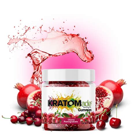 Kratom Products Kratomade Cherry Pomegranate Gummies