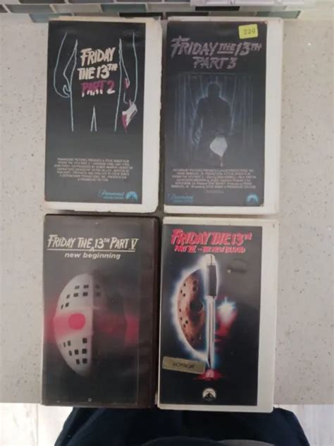 Friday The Th Vhs Lot Parts Horror Cult Slasher Classic Tapes