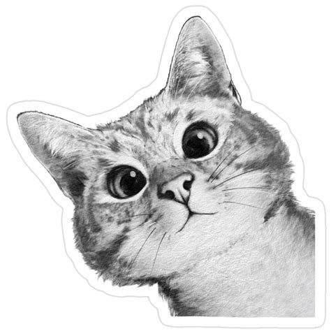 Murdochs Redbubble Sneaky Cat Sticker