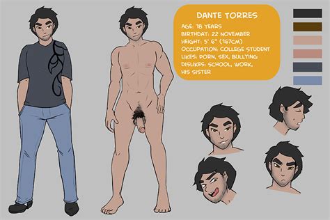 Oc Dante Torres Ref Sheet By Myhentaigrid Hentai Foundry