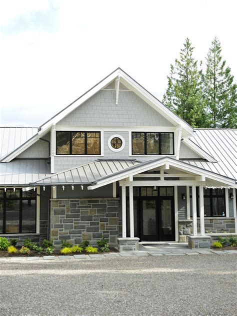 Gray roof shingles at lowes.com. Gray Shingle Siding Design Ideas & Remodel Pictures | Houzz