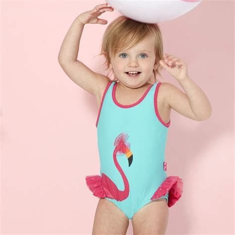 Flamingo Fancy Swimsuit Girls Swimsuit Flamingo Swimsuit Baby Girl