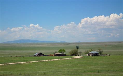 Livestock Ranching Eastern Plains Of New Mexico Cattle Ranches Dot The Endless Landscape