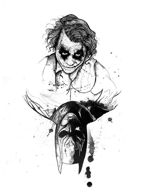 Joker Batman Tattoo Drawing Best Tattoo Ideas