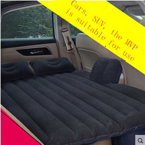 2016 Black Universal Suv Car Travel Inflatable Mattress Inflatable Car Bed For Back Seat Bed