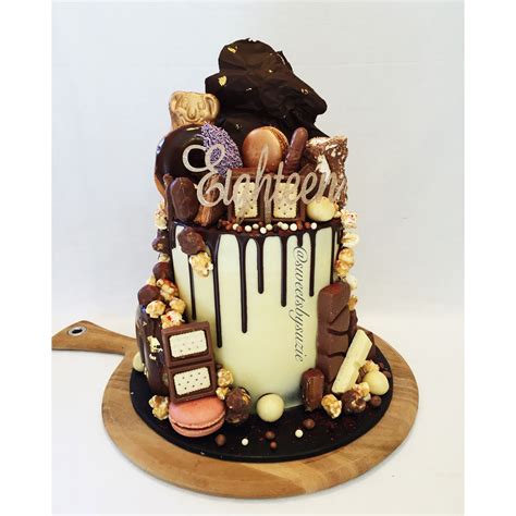Chocolate Drip And Overload 18th Birthday Cake Made By Sweetsbysuzie In