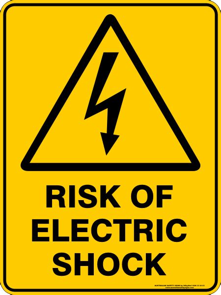 Printed directly on to polypropylene, producing high image quality. RISK OF ELECTRIC SHOCK | Discount Safety Signs New Zealand