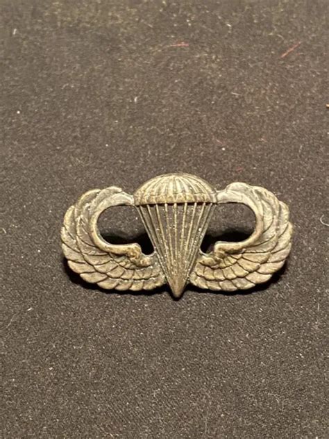 Us Army Airborne Jump Wings Silver S 21 Gi Pin Badge 5600 Picclick