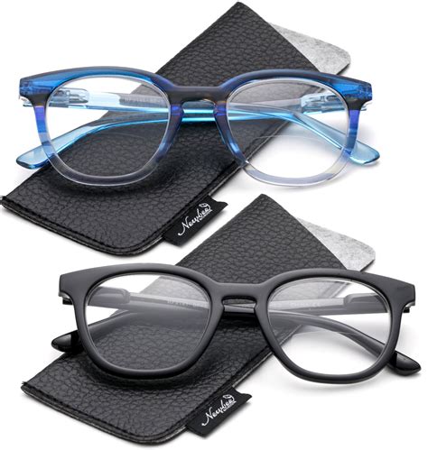 2 Value Pack Bifocal Reading Glasses Oversized Round Frame Fashion Bifocal Reading Glasses With
