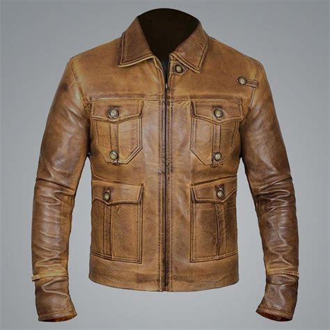 Jamin leather has been offering you the best leather jackets online. Vintage Cognac Brown Leather Jacket in 2020 | Mens leather ...