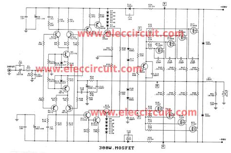 Laptop audio amplifier circuit diagram. BELAJAR ELECTRO: 300-watt-1200-watt-mosfet-amplifier-profesional