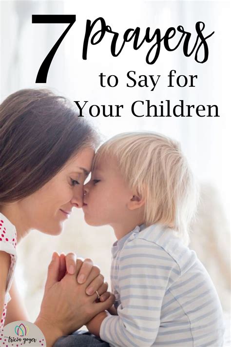 7 Prayers To Say For Your Children With Free Printable