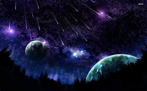 Aesthetic Picture Of Starry Sky Wallpapers Wallpaper Cave