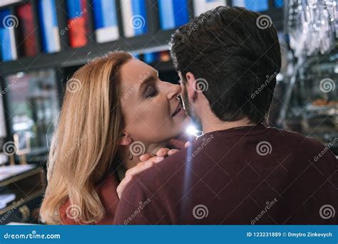 Charming Elegant Woman Seducing Man Stock Image Image Of Love Interaction