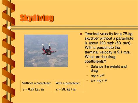 Ppt Terminal Velocity Powerpoint Presentation Free Download Id517403