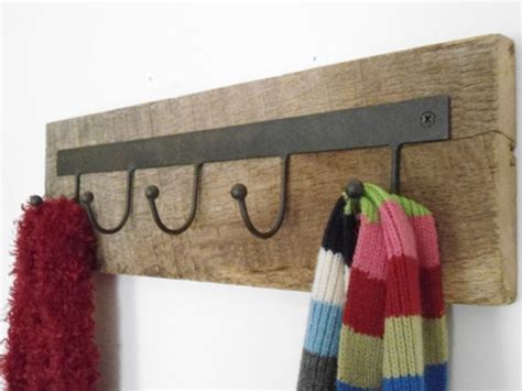 Rustic Reclaimed Wood Industrial Hooks By Riri Creations Rustic