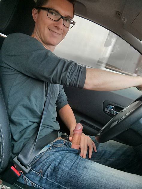 Sexy Guy Jerking Off In His Own Car Nude Man Cocks