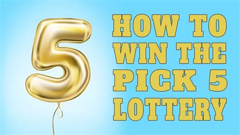 How To Win The Pick 5 Lottery Youtube