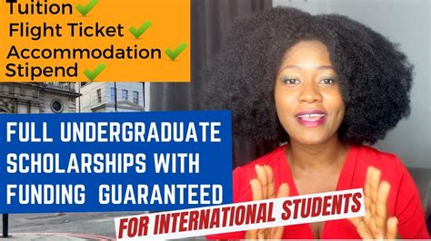 8 Fully Funded Bachelors Scholarships For International Students Youtube