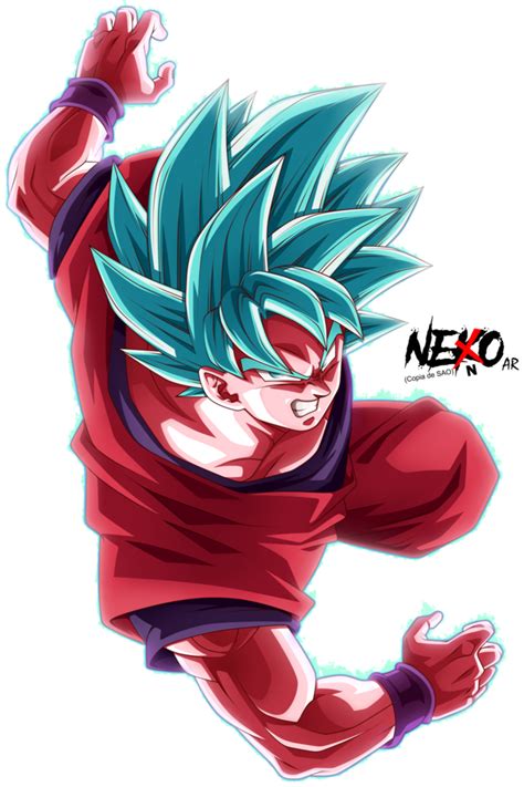 Son Goku Blue Kaioken By Nekoar Anime Dragon Ball Super Dragon
