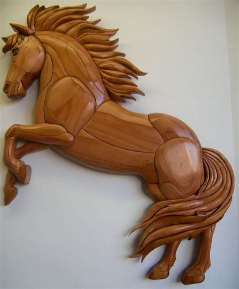 Rearing Horse Intarsia Intarsia Wood Wood Carving Patterns Wood