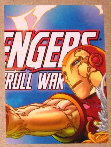 avengers kree skrull war upper deck 2011 cover card c2 ex