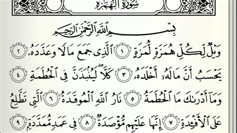 Surah Al Hamza Youtube