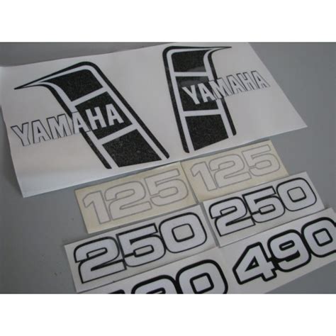 adesivi e grafiche Yamaha YZ 125-250-490 1982 adesivo replica