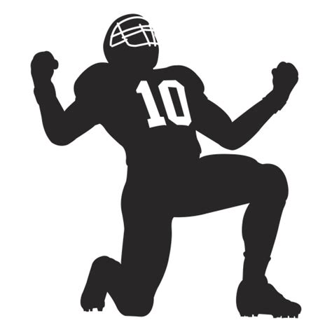 Football Players Clipart Black And White
