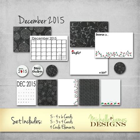December 2015 Kit Michelle James Designs Design Freebie Design