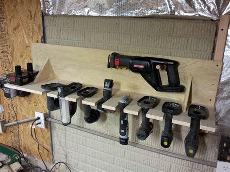 Chads Workshop Cordless Tool Rack