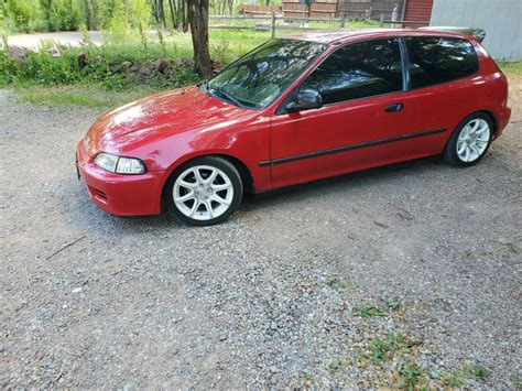 Red Civic Dx Hatchback Clean Classic Honda Civic 1994 For Sale