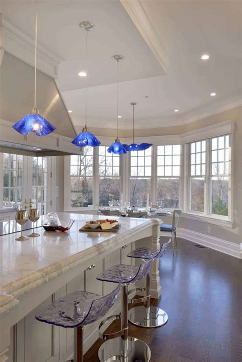 Cobalt Blue Pendant Lights Kitchen Things In The Kitchen