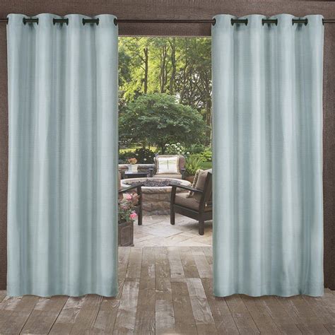 Champine Solid Room Darkening Outdoor Grommet Curtain Panels