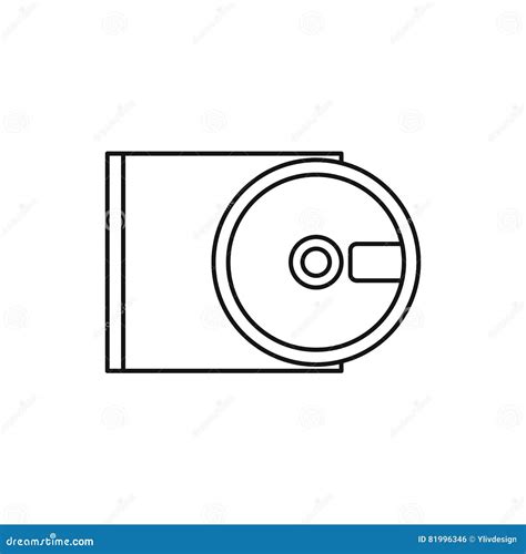 Dvd Drive Open Icon Outline Style Stock Illustrations 11 Dvd Drive