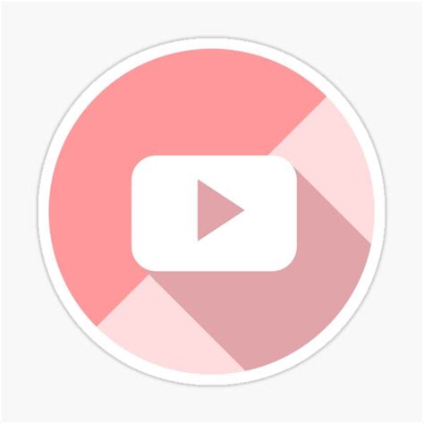 Cute Youtube Icon Aesthetic Pink