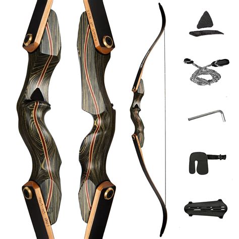 Deerseeker Archery 60 Takedown Recurve Bow Traditional Bows Handmade