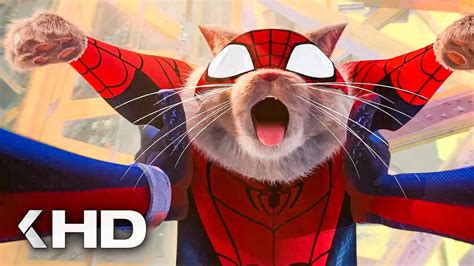 Spider Man Across The Spider Verse New Tv Spots Spider Cat Vs