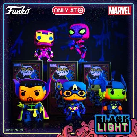 Funko Announces Marvel Black Light Series Exclusive To Target